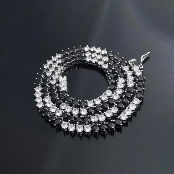 Black & White Moissanite necklace