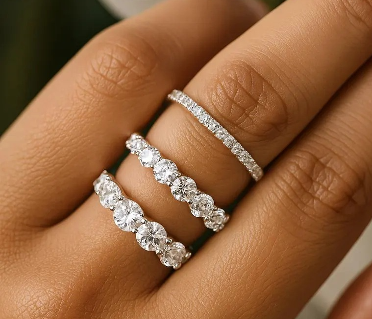 Moissanite Diamond Ring