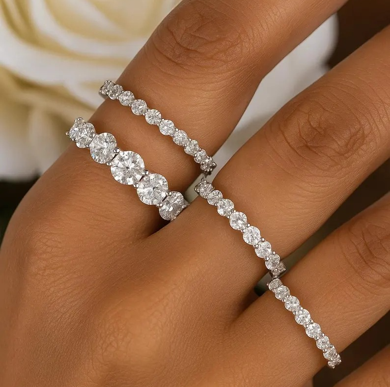 Moissanite Diamond Ring