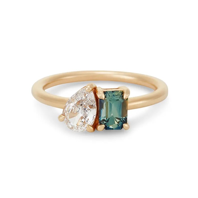Pear & Emerald Cut Ring