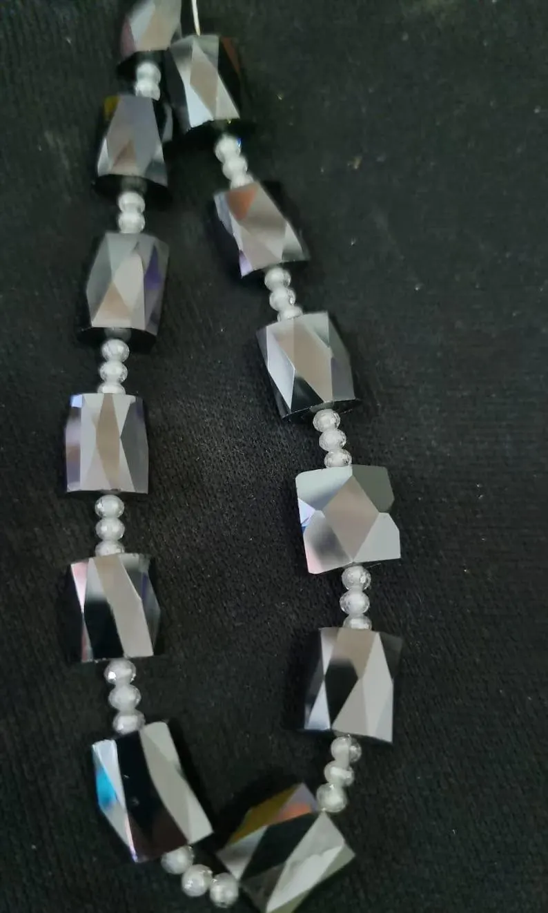 Black & White Moissanite Beads