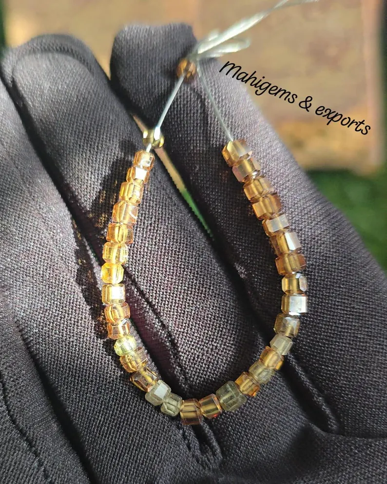 Square Cut Tubes Beads
