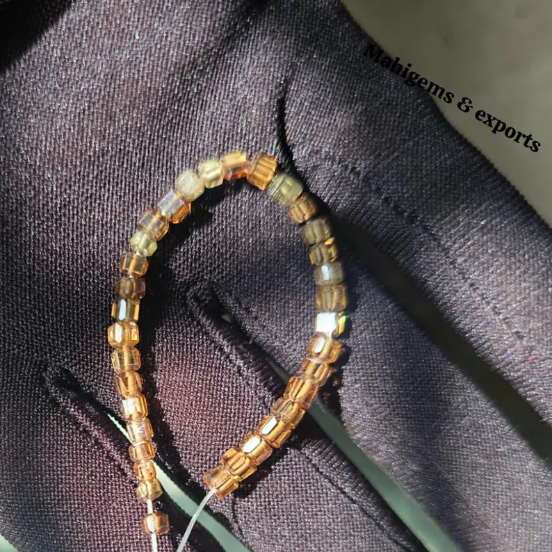 Square Cut Tubes Beads