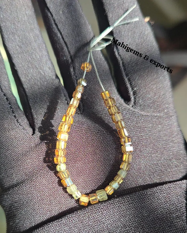 Square Cut Tubes Beads