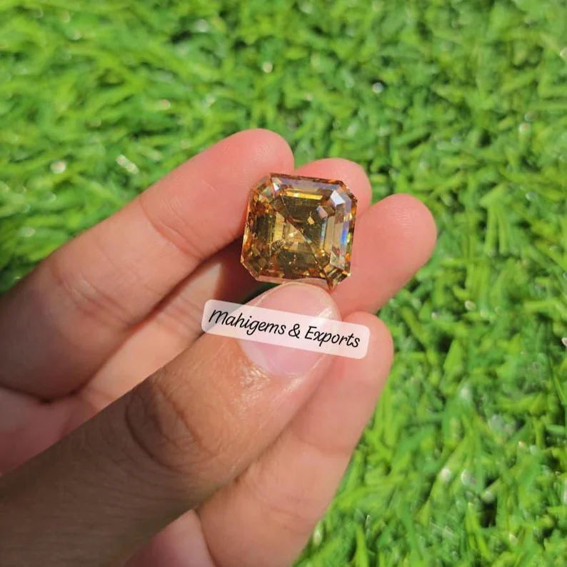 Fancy Asscher Cut Moissanite