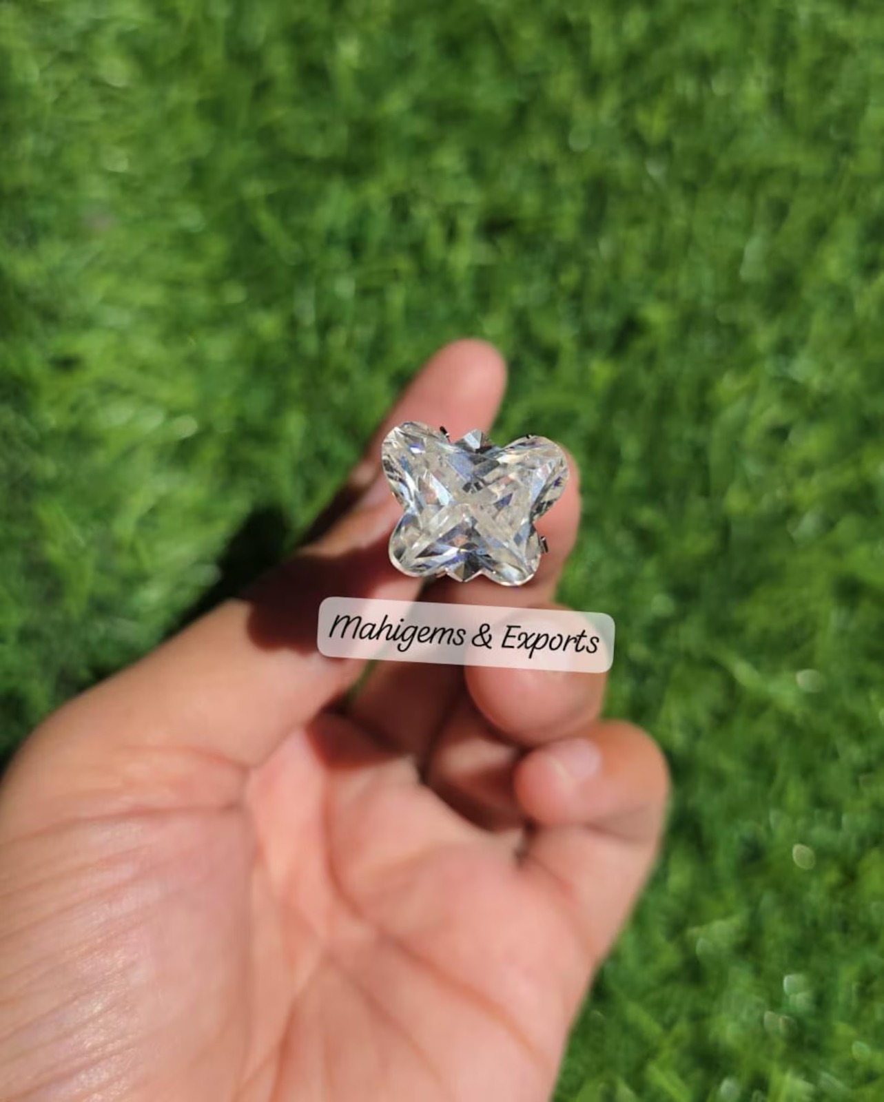 11.24 CT White Moissanite Butterfly