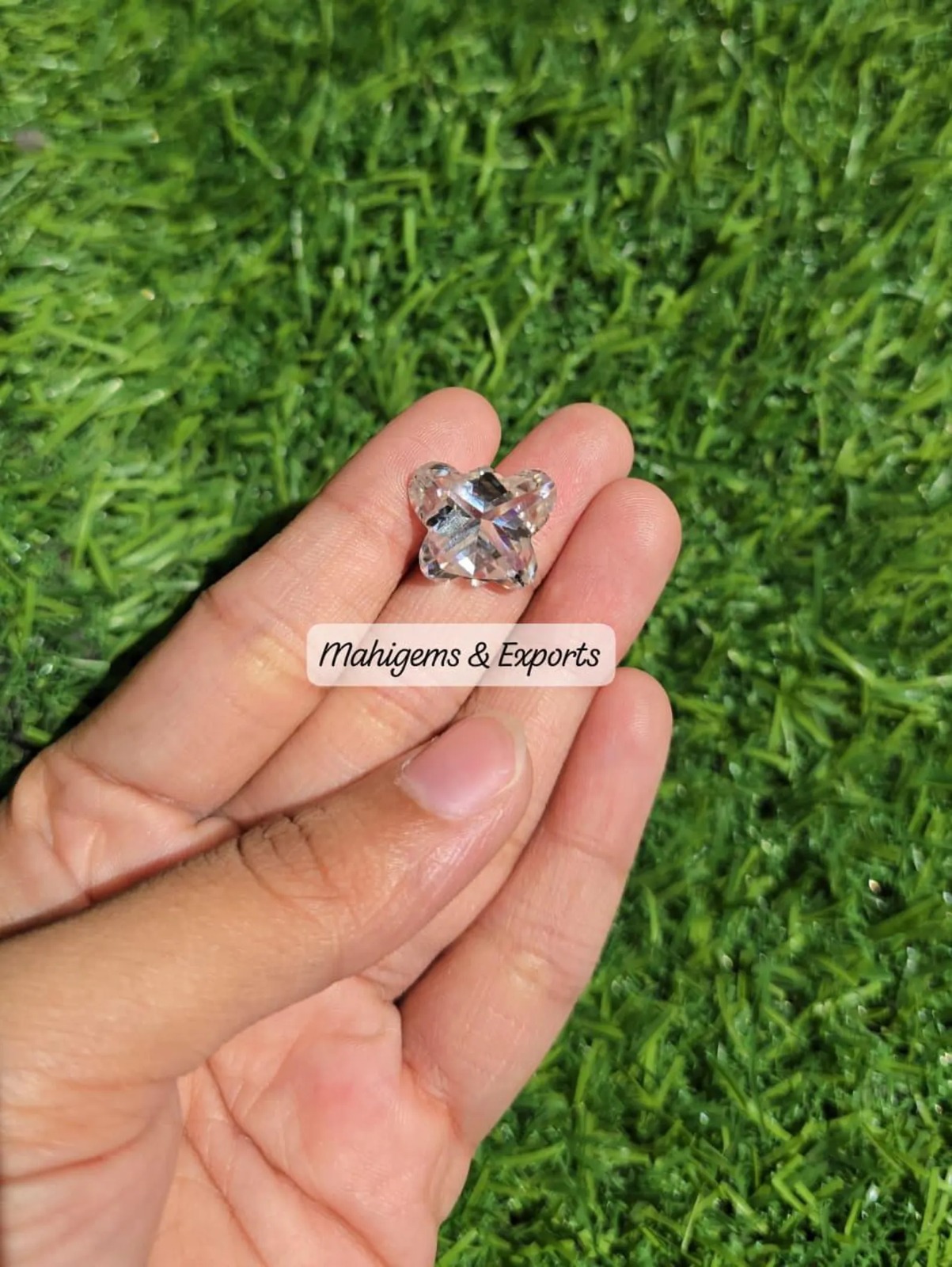11.24 CT White Moissanite Butterfly