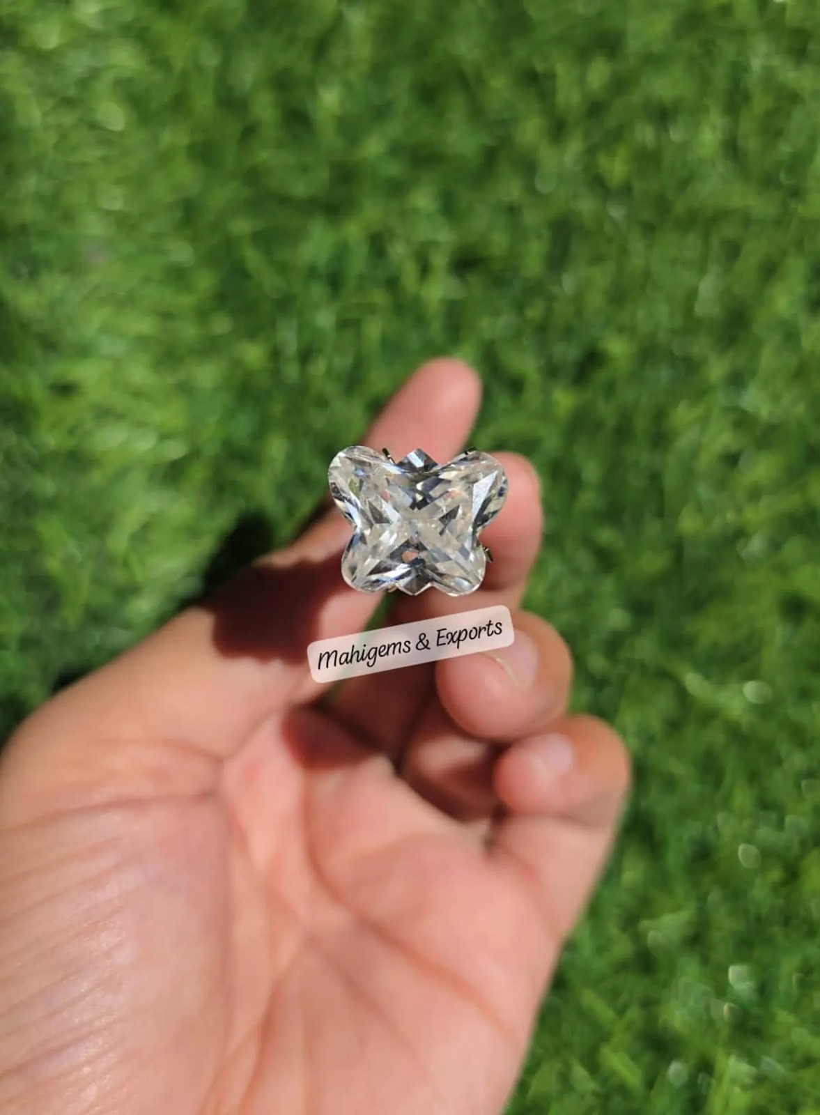 11.24 CT White Moissanite Butterfly