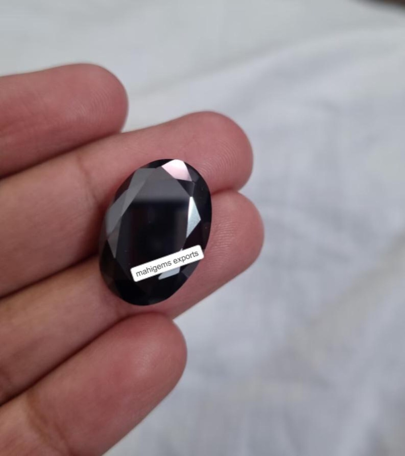 Oval Black Moissanite Diamond