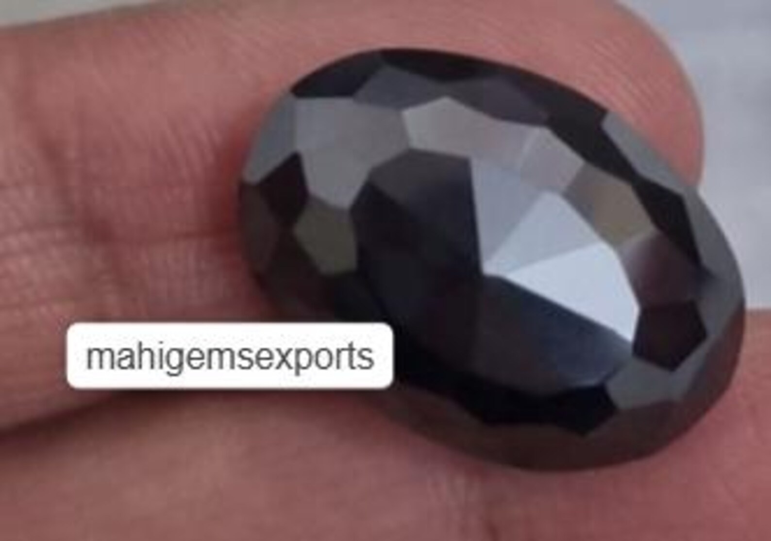 Oval Black Moissanite Diamond