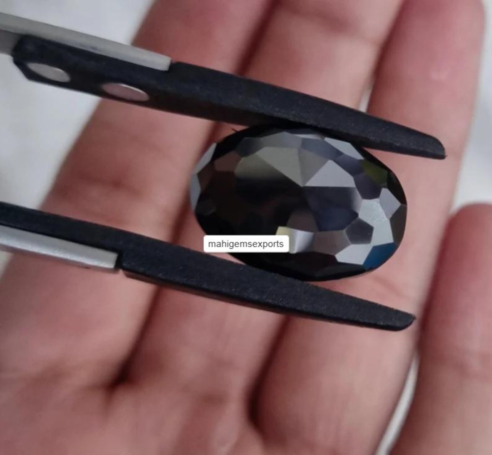 Oval Black Moissanite Diamond