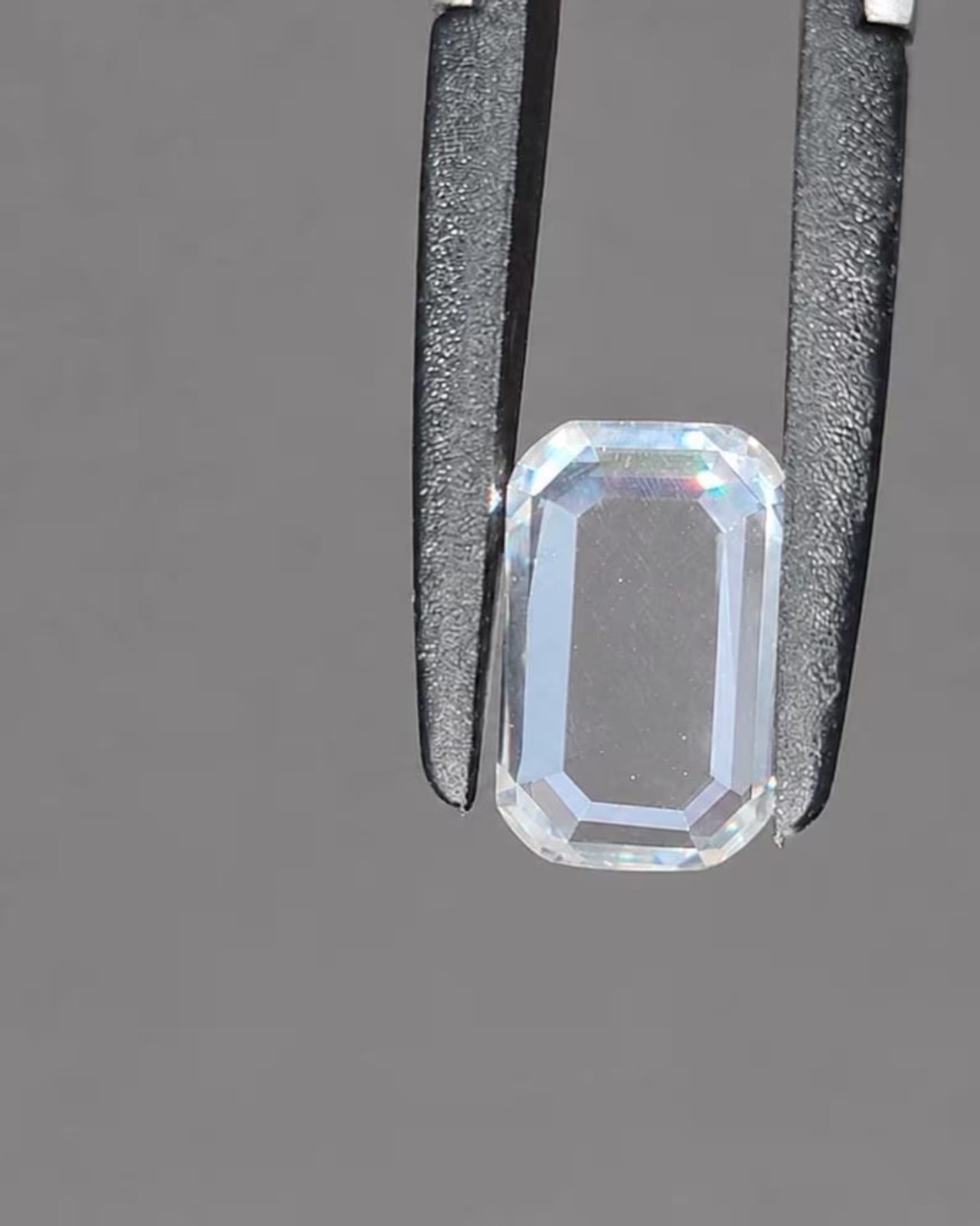 White Moissanite Portrait Cut