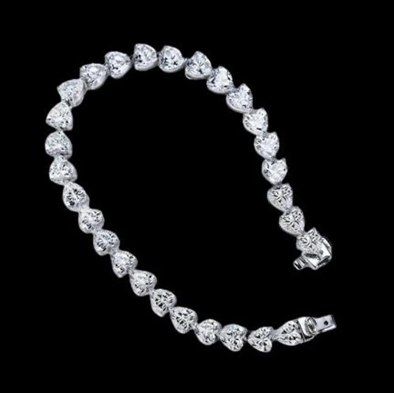 Heart Shape tennis Bracelet