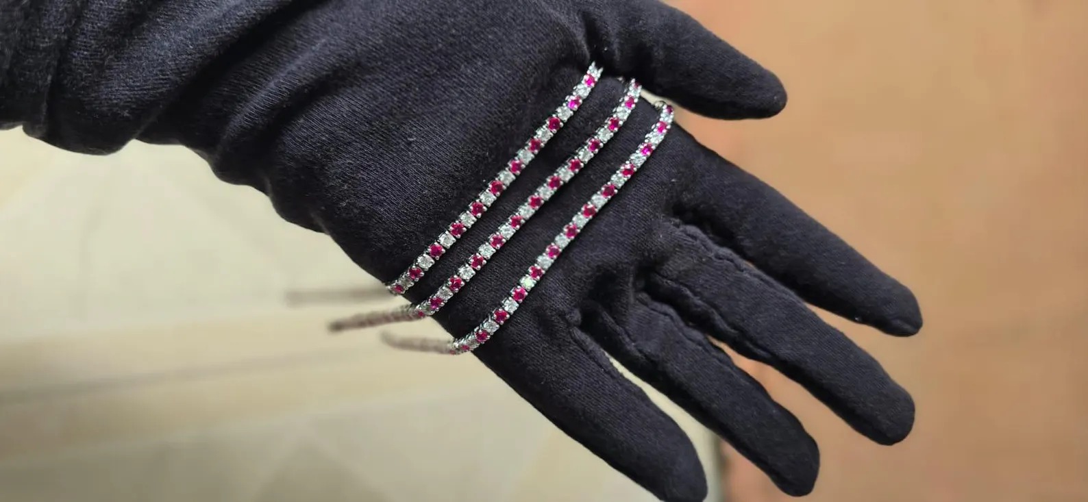 Pink Ruby Zircon Bracelet