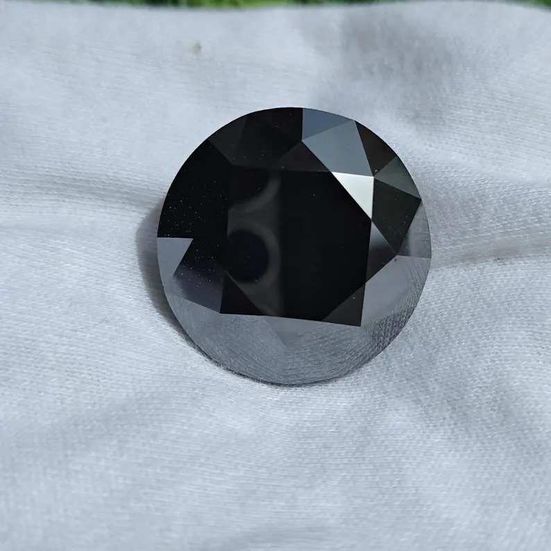 Round Shape black Moissanite