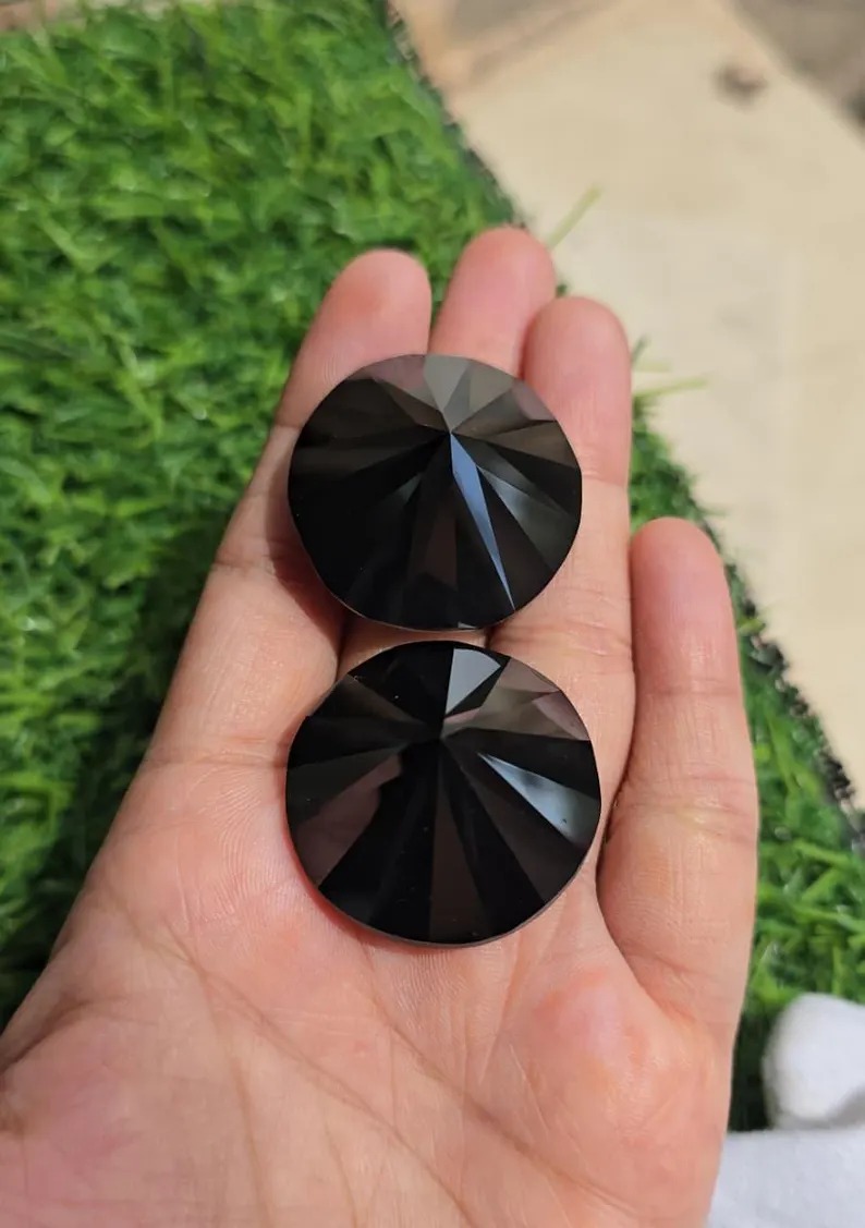Round Shape black Moissanite
