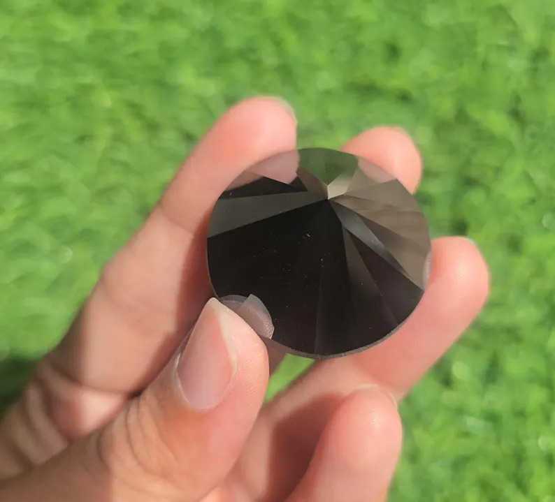 100 Carat Round Black Moissanite