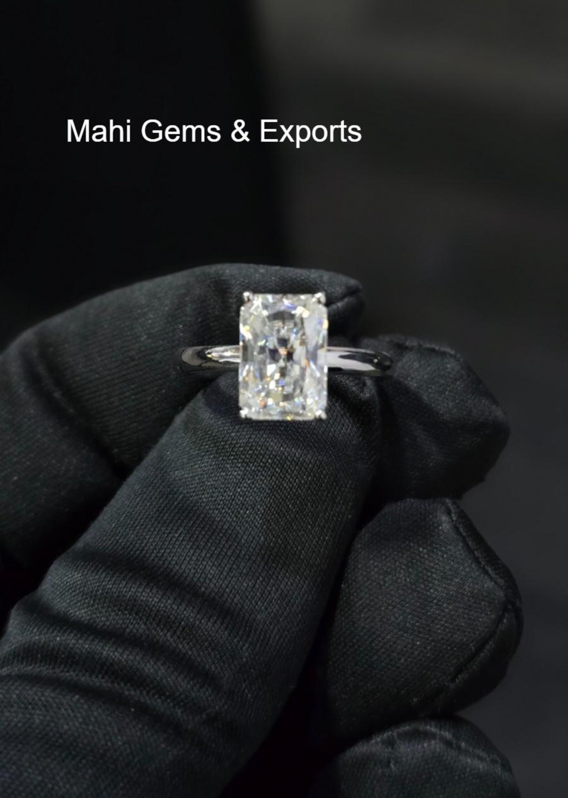 Radiant Moissanite Ring