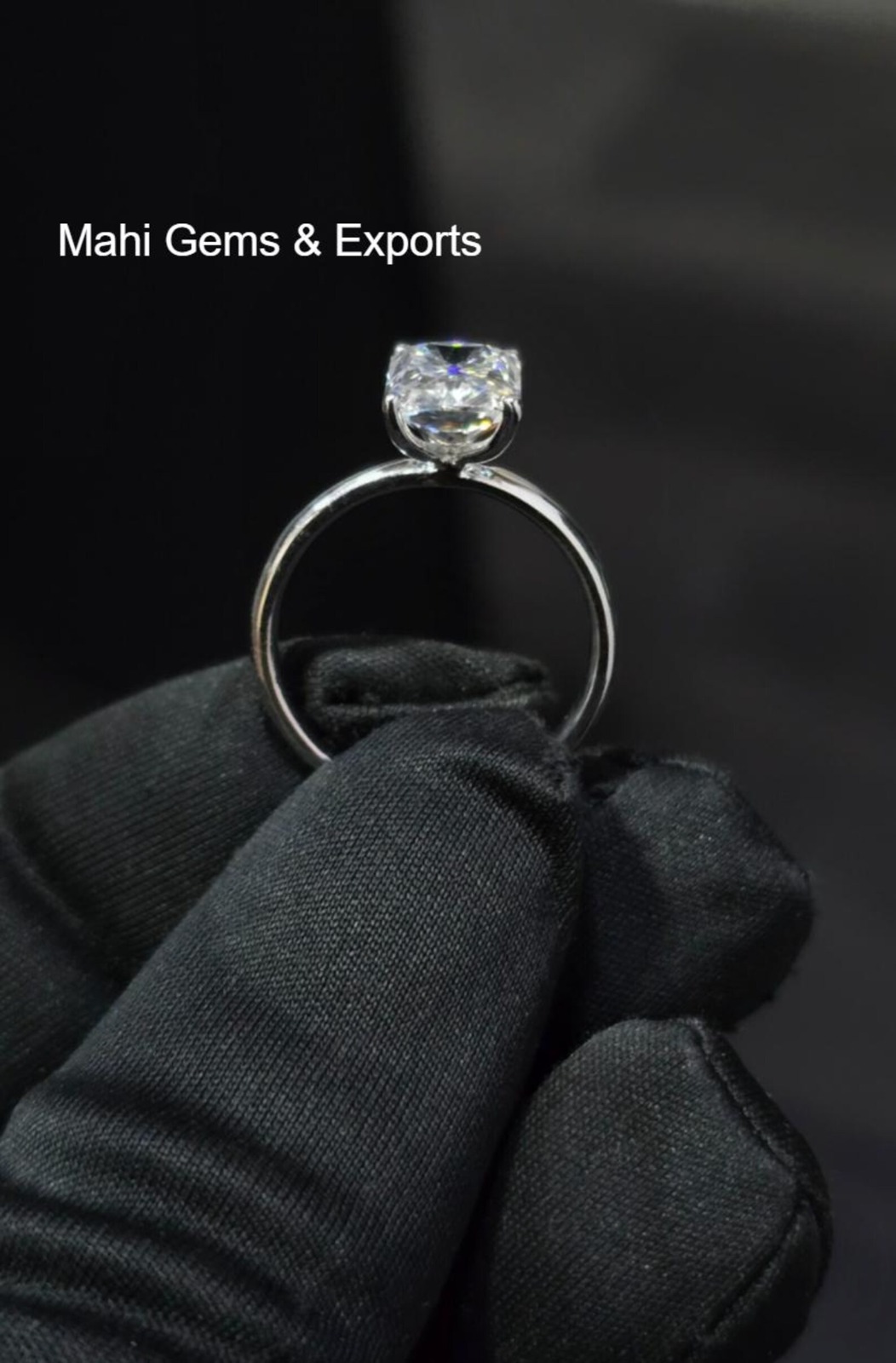 Radiant Moissanite Ring