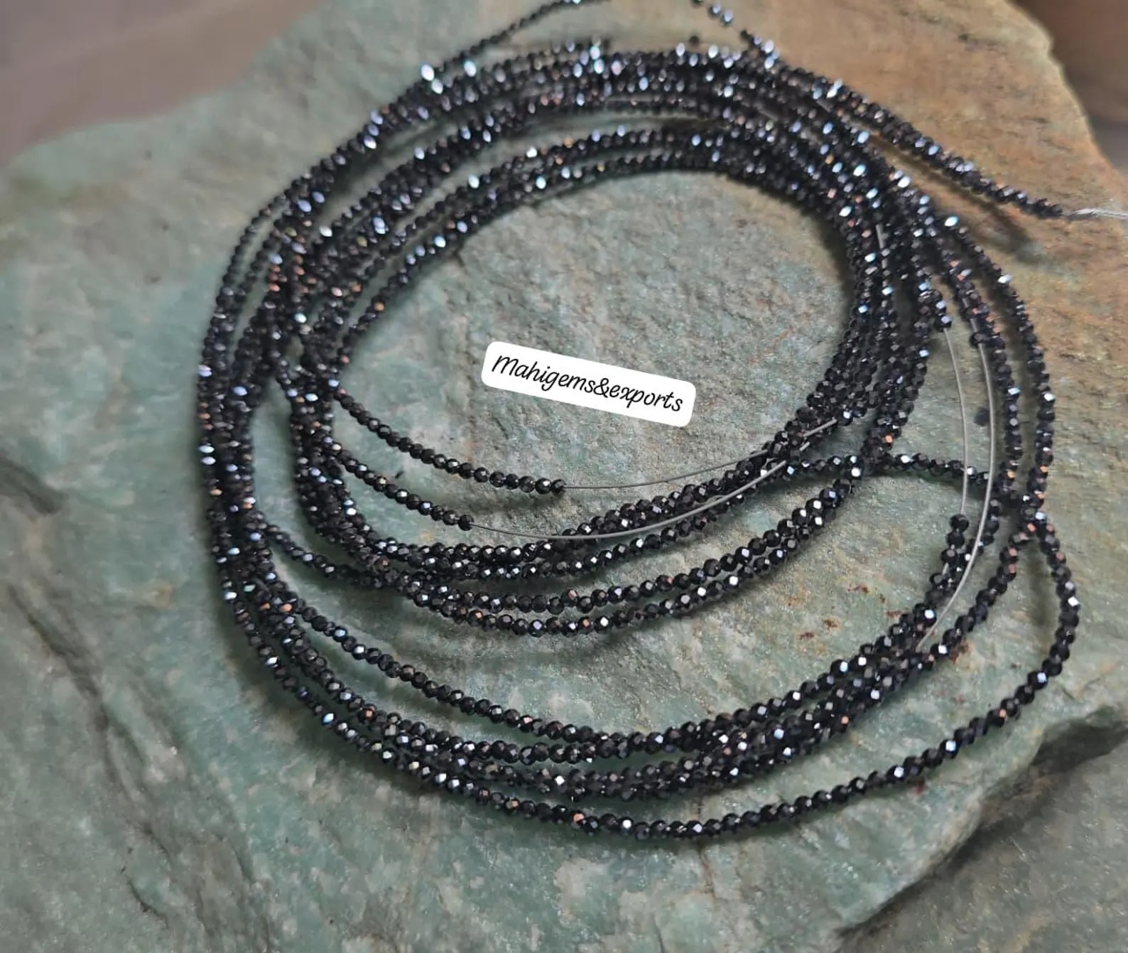 2 MM Black Moissanite Round