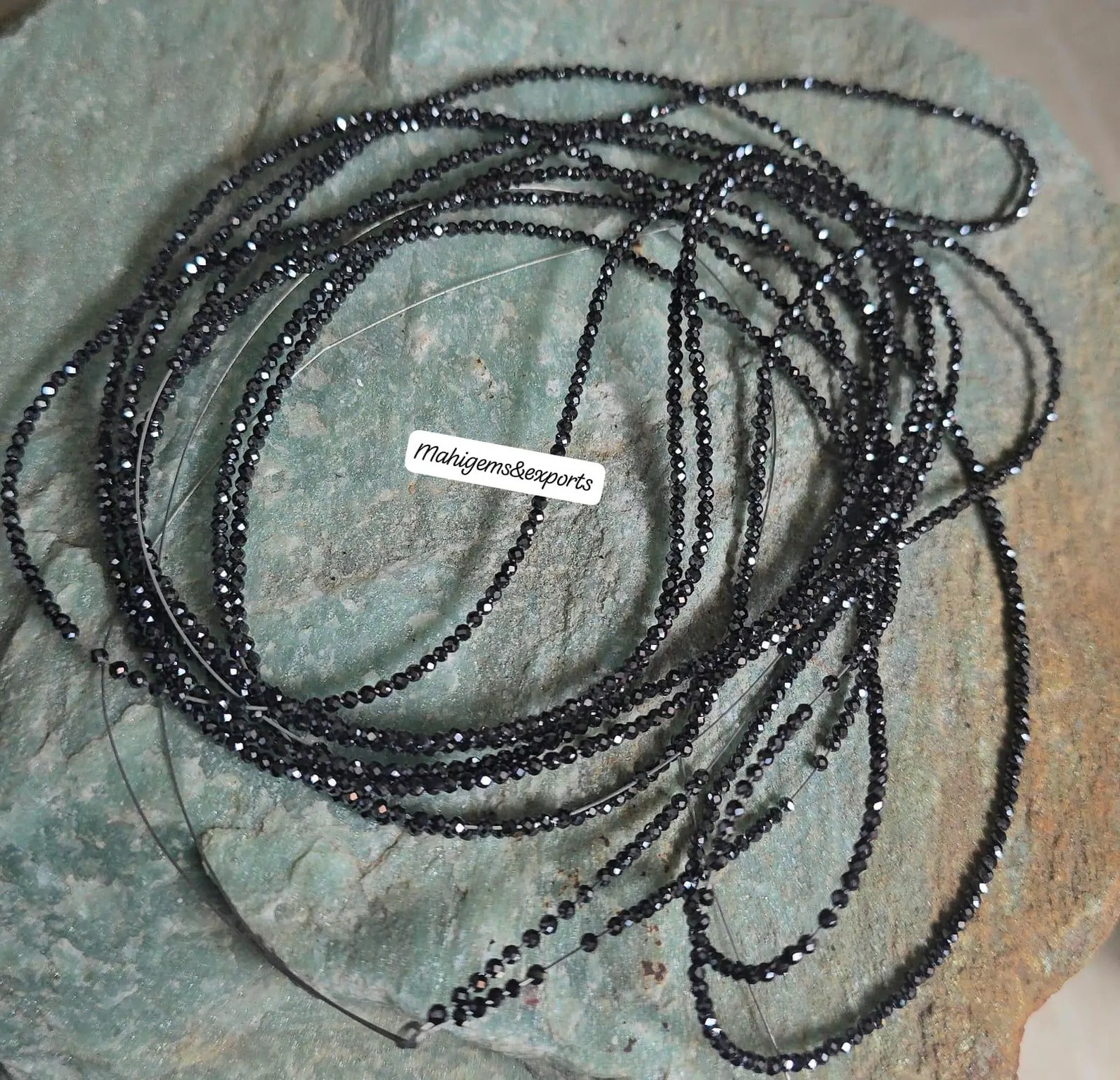 2 MM Black Moissanite Round