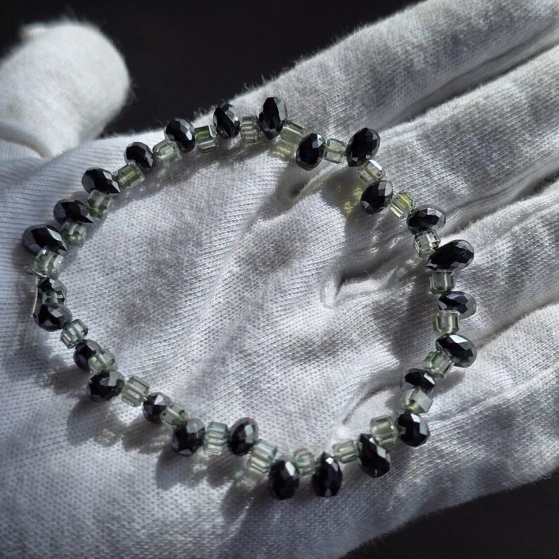 Moissanite Beaded Bracelet