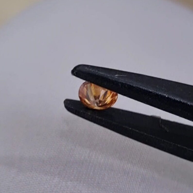 Yellow Champagne Round Moissanite