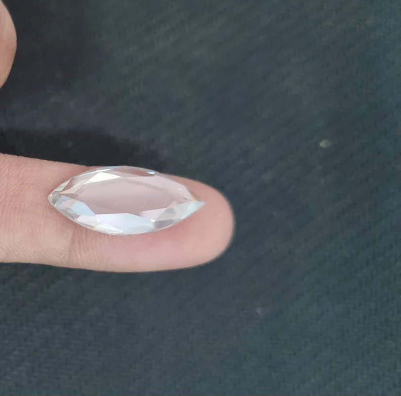 White marquis Shape Moissanite