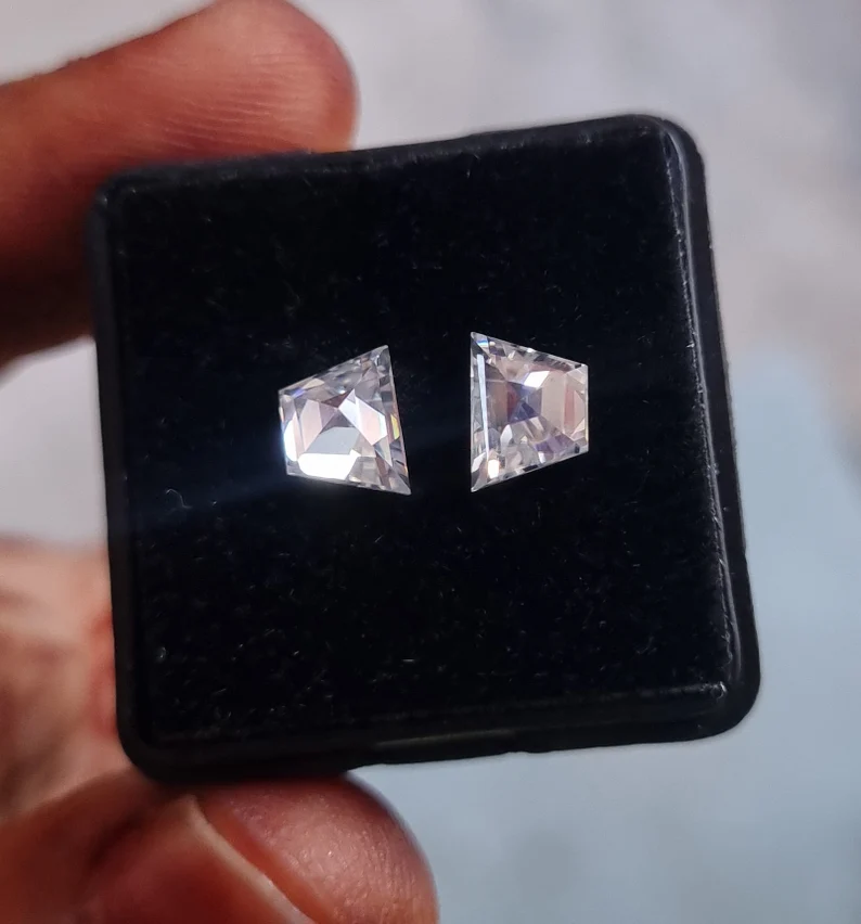 1.57 Ct Trapezoid White Moissanite