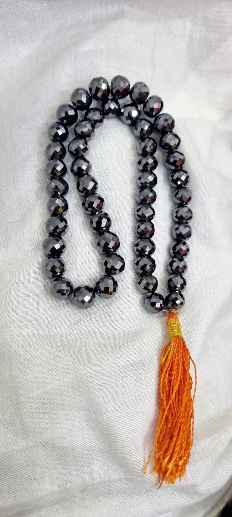 9-10 MM Black Moissanite Beads