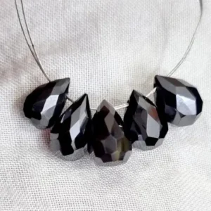 Moissanite Teardrop Beads