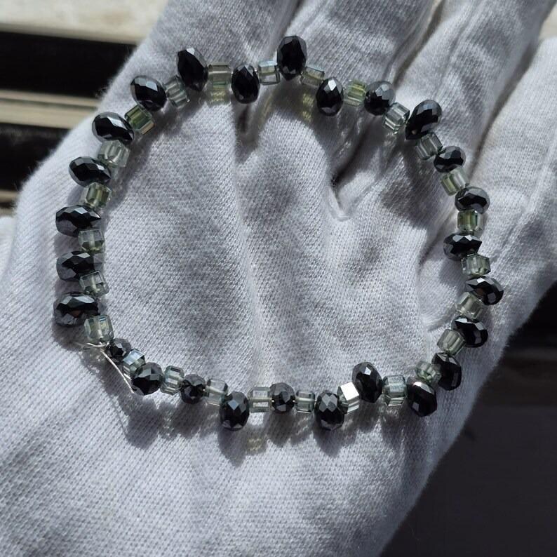 Moissanite Beaded Bracelet