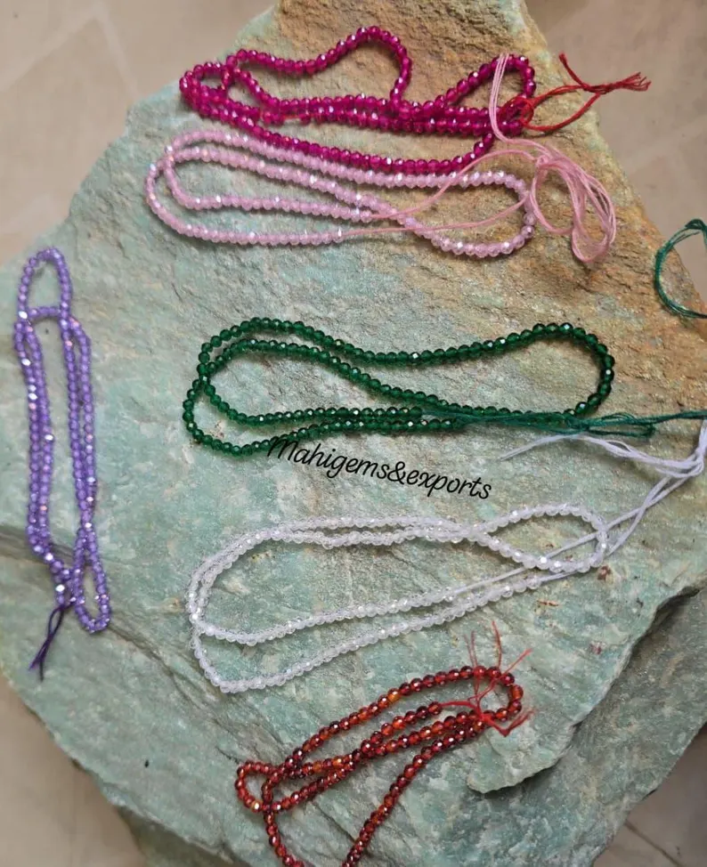 2.50 MM Multi Colour Zircon Beads