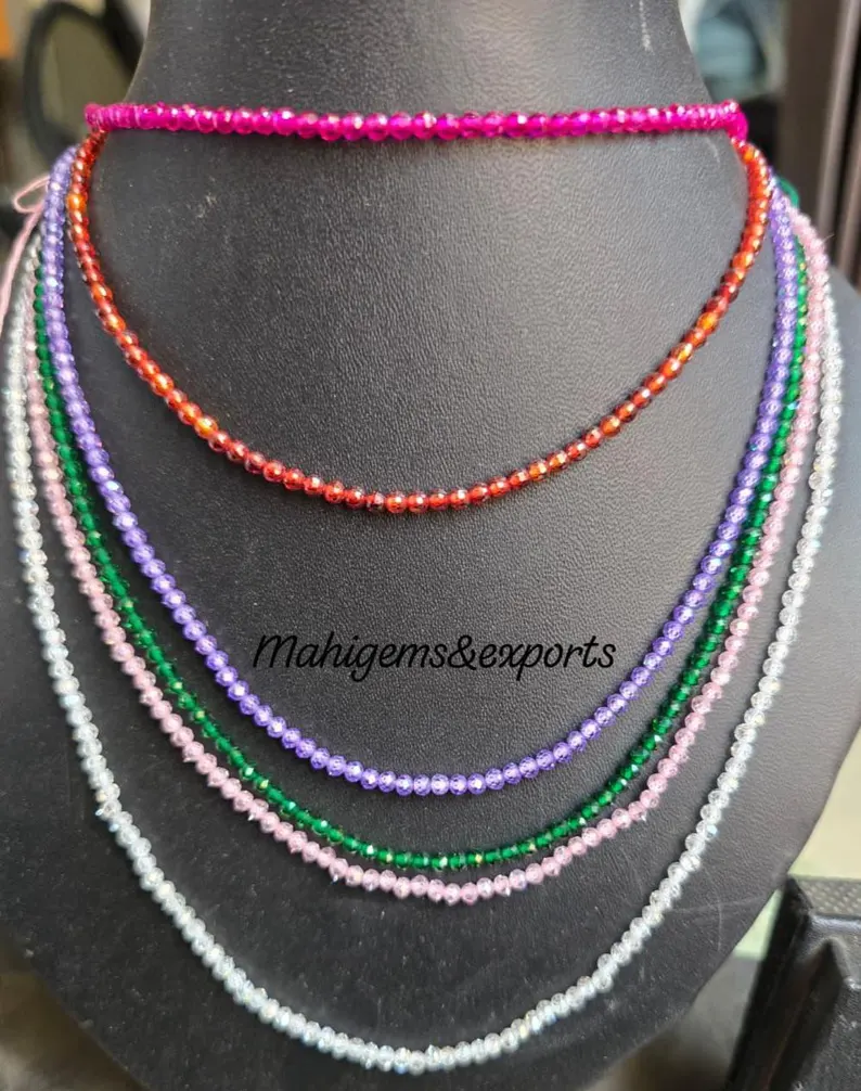 2.50 MM Multi Colour Zircon Beads