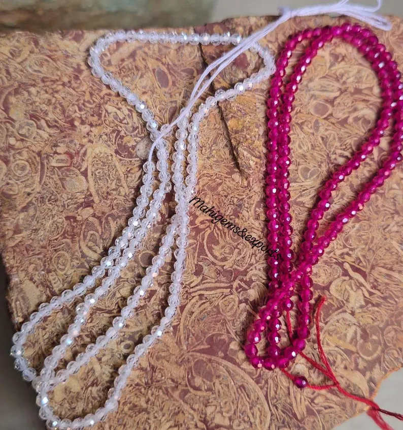 2.50 MM Zircon Beads 2 strand