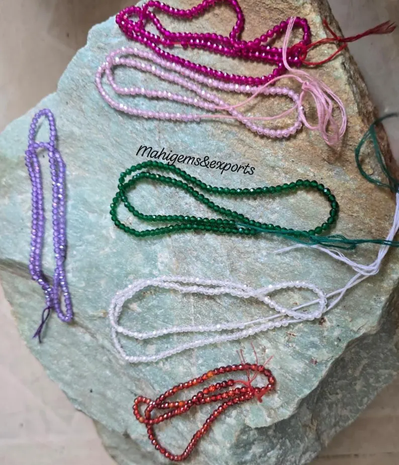 2.50 MM Multi Colour Zircon Beads