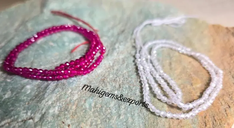 2.50 MM Zircon Beads 2 strand