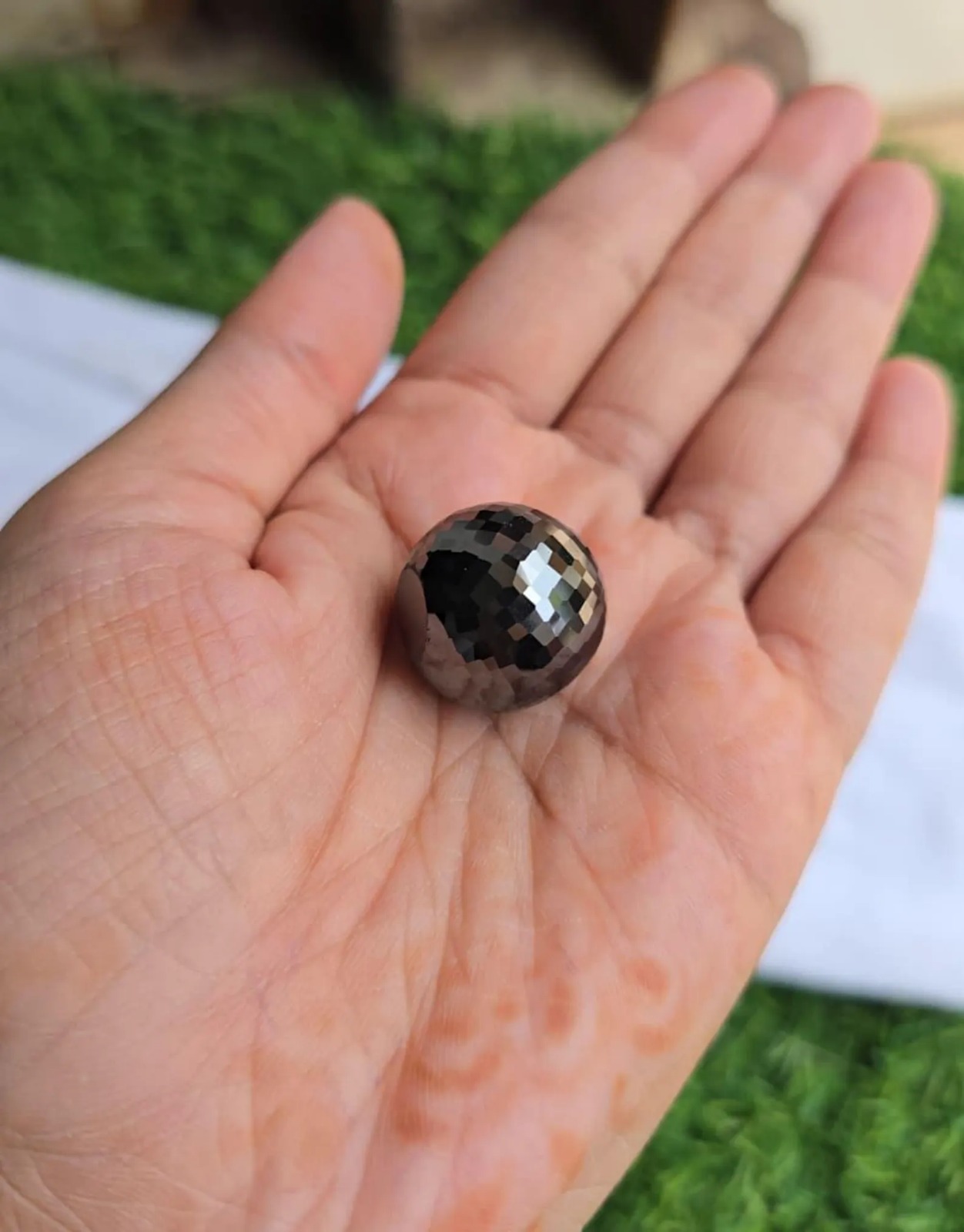 54 CT Moissanite Spherical Ball