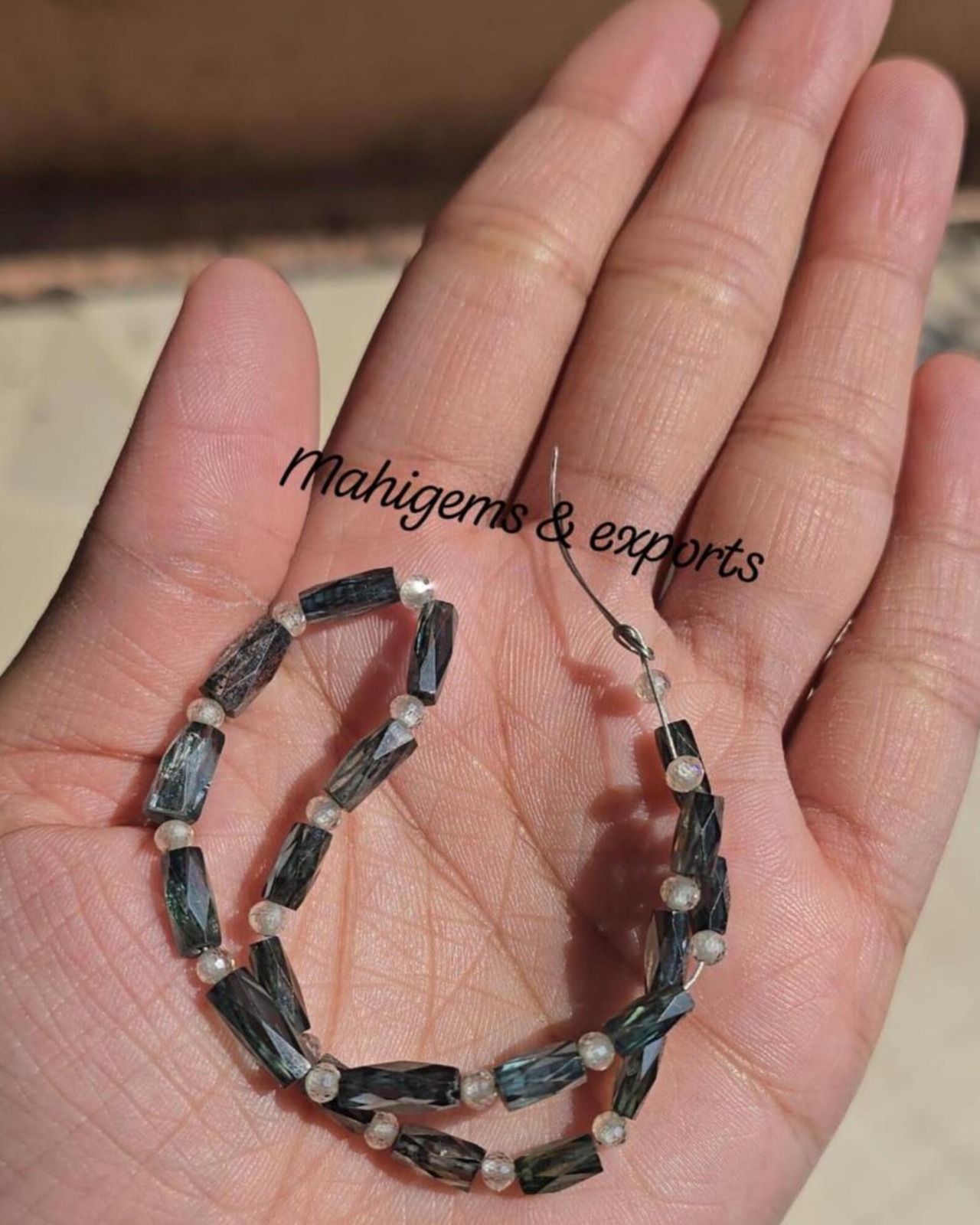 3 MM Round Tube Moissanite Beads